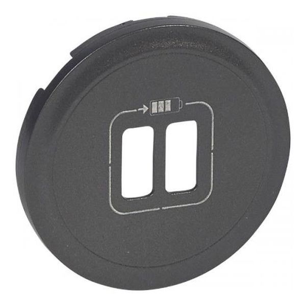 LEGRAND - ЛИЦЕВ ПАНЕЛ ЗА USB КОНТАКТ CELIANE 67956 ГРАФИТ