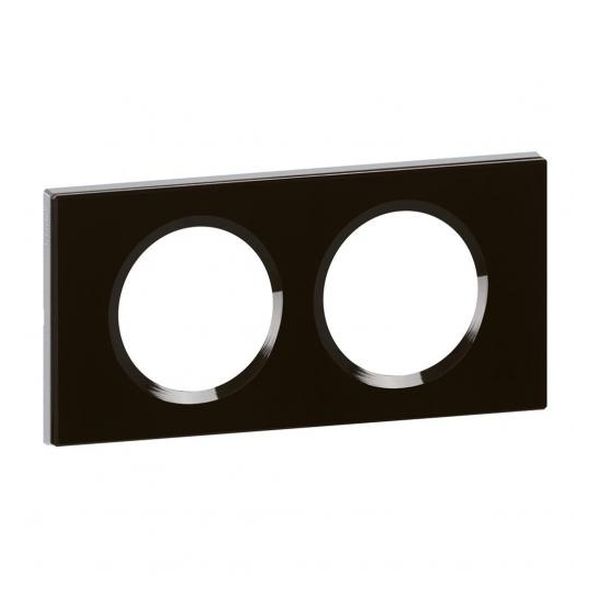 LEGRAND - ДВОЙНА РАМКА CELIANE 69302 ГРАФИТЕНО СТЪКЛО