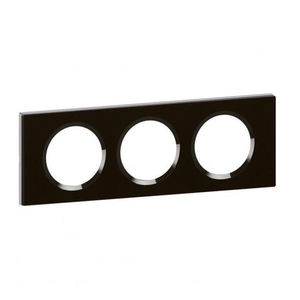 LEGRAND - ТРОЙНА РАМКА CELIANE 69303 ГРАФИТЕНО СТЪКЛО