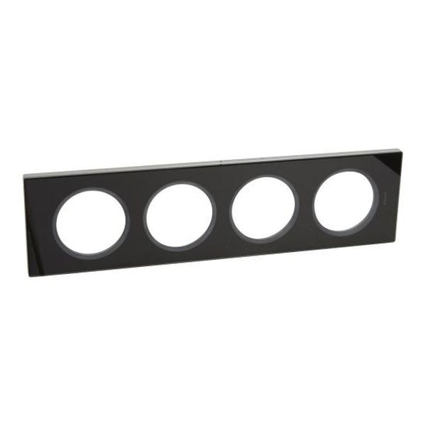 LEGRAND - ЧЕТВОРНА РАМКА CELIANE 69304 ГРАФИТЕНО СТЪКЛО