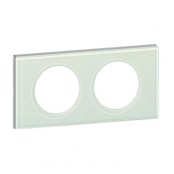 LEGRAND - ДВОЙНА РАМКА CELIANE 69312 КАОЛИНОВО СТЪКЛО