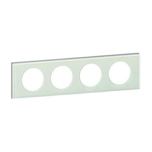 LEGRAND - ЧЕТВОРНА РАМКА CELIANE 69314 КАОЛИНОВО СТЪКЛО