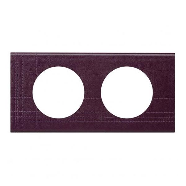 LEGRAND - ДВОЙНА РАМКА CELIANE 69442 КОЖА ЛИЛА