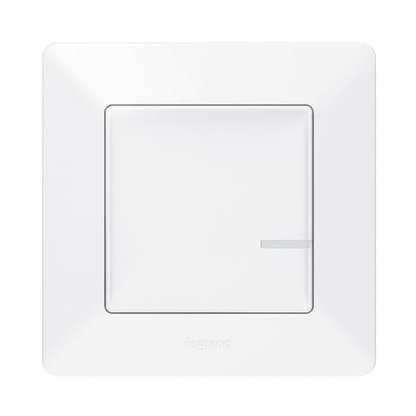 LEGRAND - СВЪРЗАН КЛЮЧ/ДИМЕР 300W С КОМПЕНСАТОР ЖИЧЕН NETATMO 752184 VALENA LIFE БЯЛО