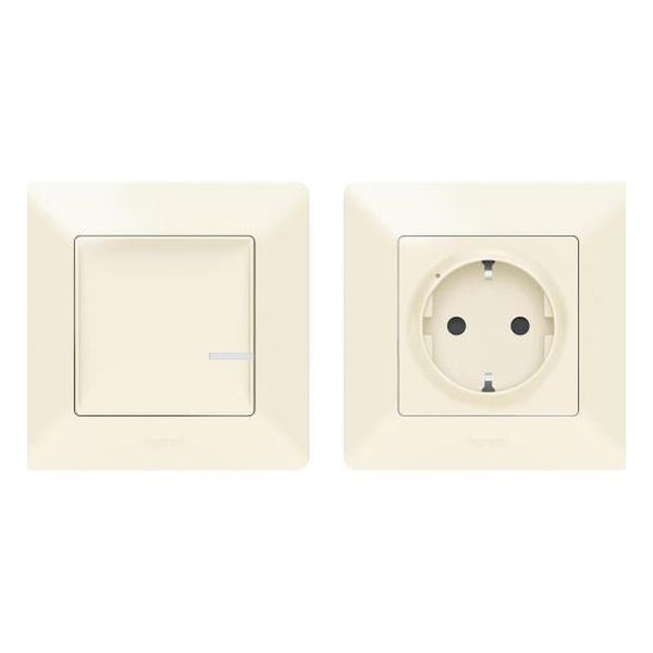 LEGRAND - КОМПЛЕКТ СВЪРЗАН КОНТАКТ УПРАВЛЯВАН ОТ БЕЗЖИЧЕН КЛЮЧ NETATMO 752254 VALENA LIFE КРЕМ