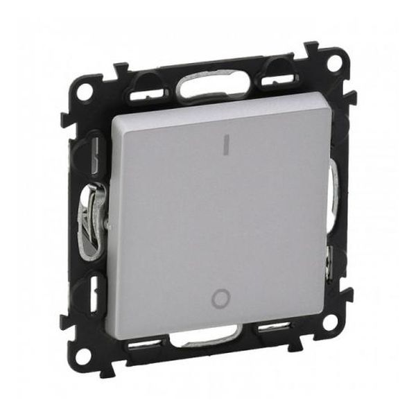 LEGRAND - ДВУПОЛЮСЕН КЛЮЧ 16А VALENA LIFE 752302 АЛУМИНИЙ