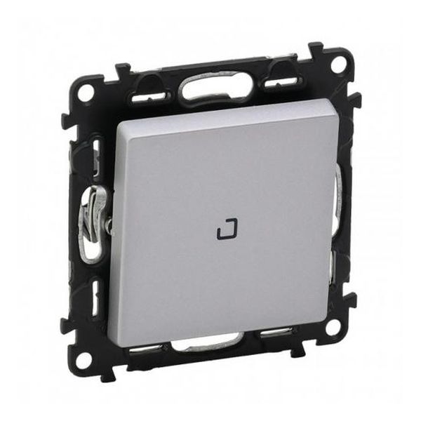 LEGRAND - ЕДНОПОЛЮСЕН КЛЮЧ С LED ИНДИКАТОР 0.15MA VALENA LIFE 752310 АЛУМИНИЙ