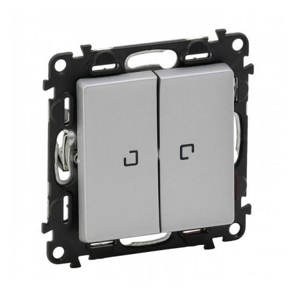 LEGRAND - СЕРИЕН КЛЮЧ С ПОДСВЕТКА LED VALENA LIFE 752328 АЛУМИНИЙ