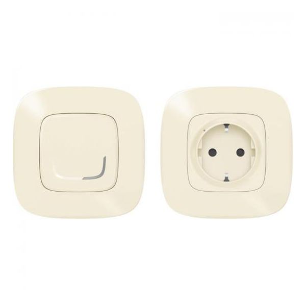 LEGRAND - КОМПЛЕКТ СВЪРЗАН КОНТАКТ УПРАВЛЯВАН ОТ БЕЗЖИЧЕН КЛЮЧ КРЕМ SMART VALENA ALLURE NETATMO 752654