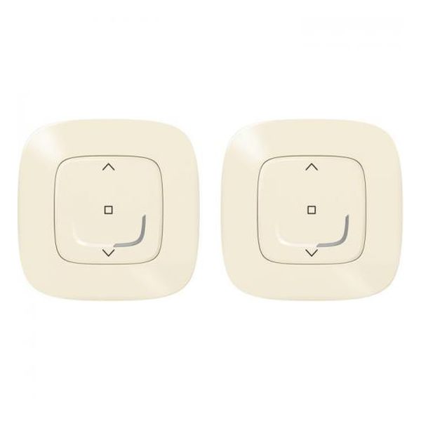 LEGRAND - КОМПЛЕКТ УПРАВЛЕНИЕ НА ЩОРИ ВКЛЮЧВАЩ КЛЮЧ ЗА ЩОРИ ЖИЧЕН И КЛЮЧ ЗА ЩОРИ БЕЗЖИЧЕН SMART VALENA ALLURE КРЕМ NETATMO 752657