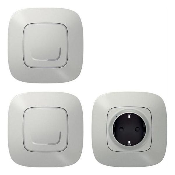 LEGRAND - ДОП. ПАКЕТ SMART VALENA ALLURE АЛУМИНИЙ (КОНТАКТ+ЖИЧЕН КЛЮЧ/ДИМЕР С КОМПЕНСАТОР+БЕЗЖИЧЕН КЛЮЧ) С РАМКИ LEGRAND NETATMO 752727