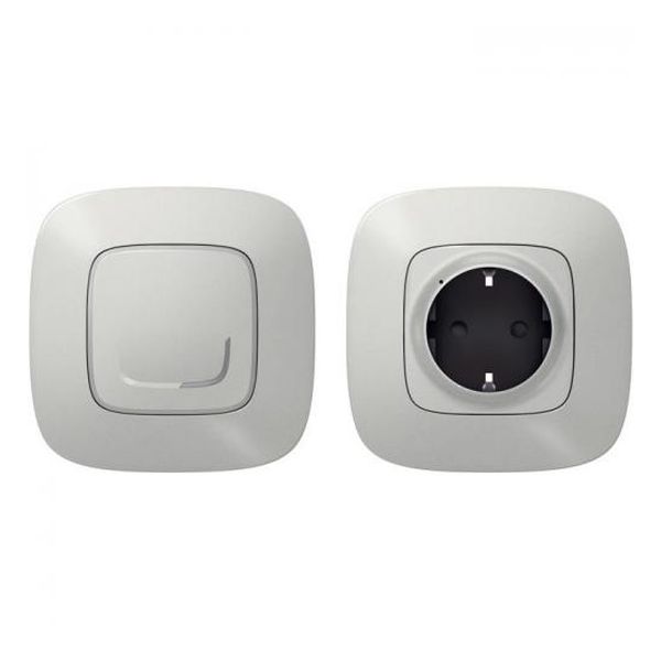 LEGRAND - КОМПЛЕКТ СВЪРЗАН КОНТАКТ УПРАВЛЯВАН ОТ БЕЗЖИЧЕН КЛЮЧ SMART VALENA ALLURE АЛУМИНИЙ NETATMO 752754