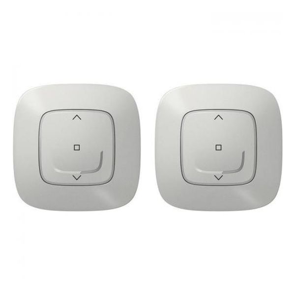LEGRAND - КОМПЛЕКТ УПРАВЛЕНИЕ НА ЩОРИ ВКЛЮЧВАЩ КЛЮЧ ЗА ЩОРИ ЖИЧЕН И КЛЮЧ ЗА ЩОРИ БЕЗЖИЧЕН SMART VALENA ALLURE АЛУМИНИЙ NETATMO 752757