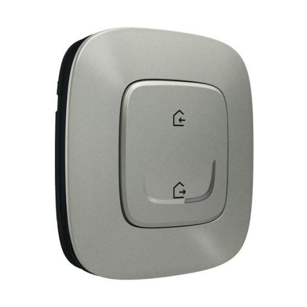 LEGRAND - СЦЕНАРИЕН КЛЮЧ БЕЗЖИЧЕН ИЗЛИЗАМ/ПРИБИРАМ СЕ SMART VALENA ALLURE АЛУМИНИЙ С РАМКА LEGRAND С NETATMO 752786