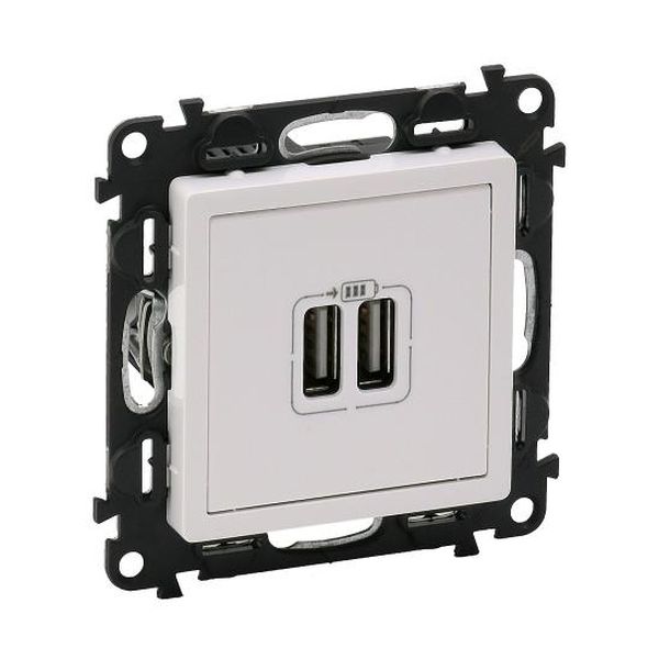 LEGRAND - ДВОЕН USB КОНТАКТ 1500МА ЗА ЗАРЕЖДАНЕ 5V, VALENA LIFE 753112