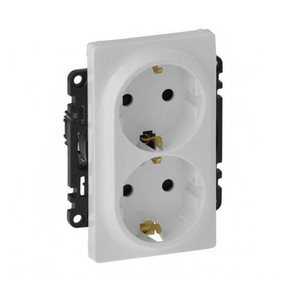 LEGRAND - ДВОЕН КОНТАКТ ШУКО VALENA LIFE 753126 БЯЛ