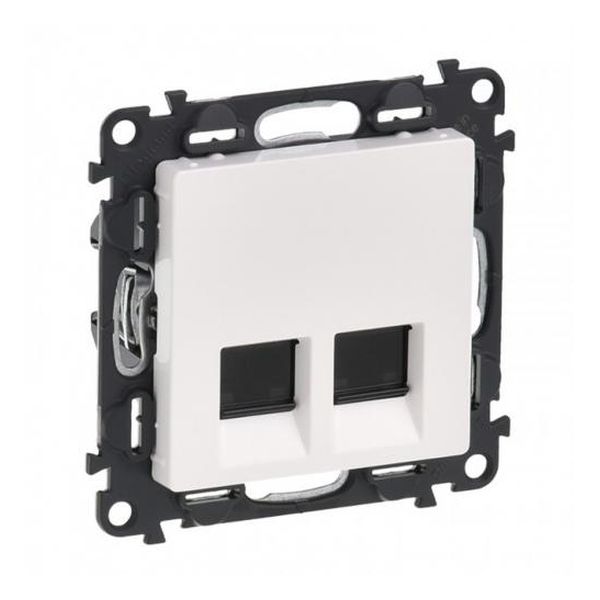 LEGRAND - РОЗЕТКА 2ХRJ45 UTP КАТ.5Е VALENA LIFE 753141 БЯЛО