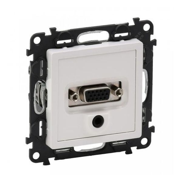 LEGRAND - РОЗЕТКА HD15+3.5 AUDIO JACK VALENA LIFE 753170 БЯЛ