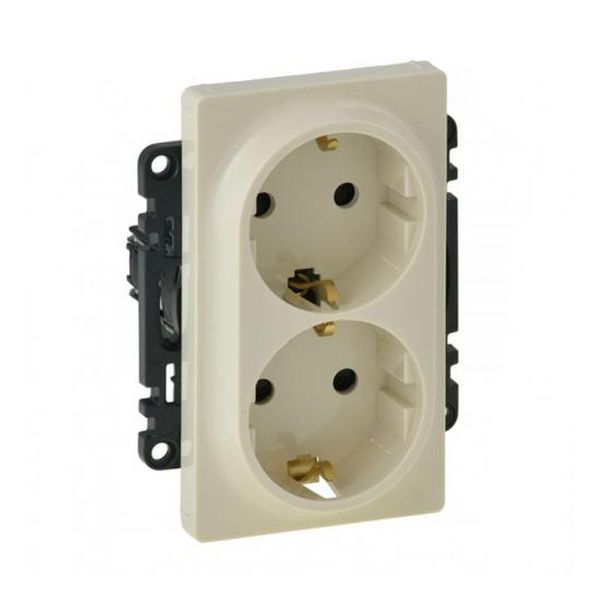 LEGRAND - ДВОЕН КОНТАКТ ШУКО VALENA LIFE 753226 КРЕМ