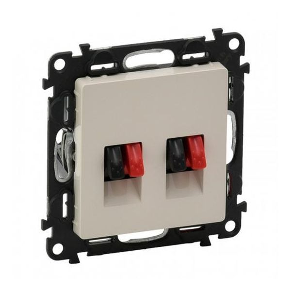 LEGRAND - РОЗЕТКА С ДВОЙНИ ИЗВОДИ ЗА ТОНКОЛОНИ VALENA LIFE 753278 КРЕМ