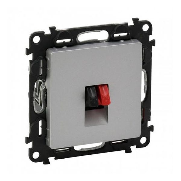 LEGRAND - РОЗЕТКА С ЕДИНИЧНИ ИЗВОДИ ЗА ТОНКОЛОНИ VALENA LIFE 753372 АЛУМИНИЙ