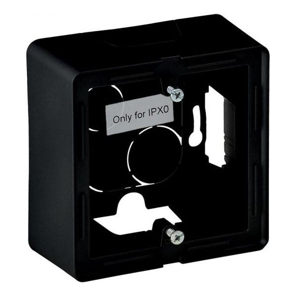 LEGRAND - ЕДИНИЧНА КОНЗОЛА ОТКРИТ МОНТАЖ ЦВЯТ ЧЕРЕН VALENA LIFE 754066