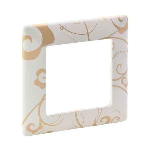 LEGRAND - ЕДИНИЧНА РАМКА VALENA LIFE 754101 БЯЛ ФЛОРАЛ