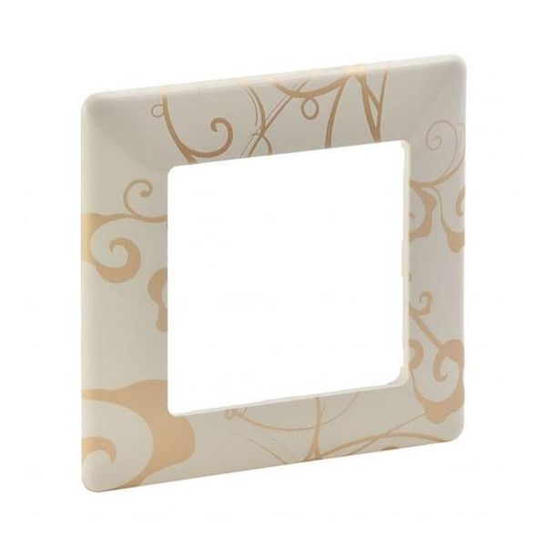 LEGRAND - ЕДИНИЧНА РАМКА VALENA LIFE 754111 КРЕМ ФЛОРАЛ