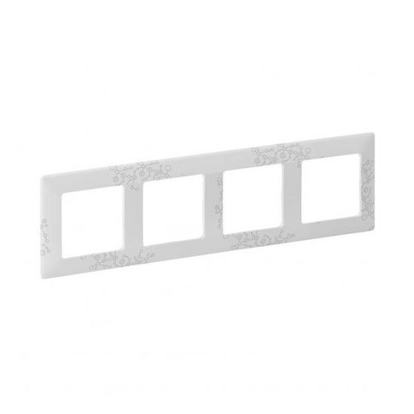 LEGRAND - ЧЕТВОРНА РАМКА VALENA LIFE 754124 ФИГУРАЛ