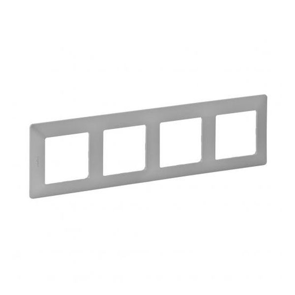 LEGRAND - ЧЕТВОРНА РАМКА VALENA LIFE 754134 АЛУМИНИЙ