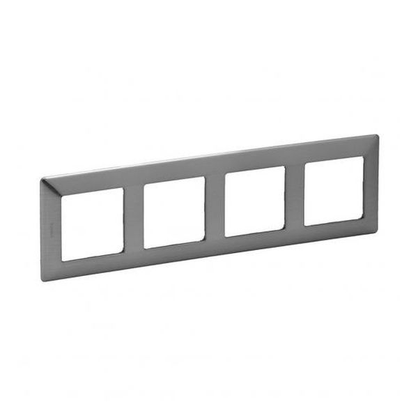 LEGRAND - ЧЕТВОРНА РАМКА VALENA LIFE 754154 ИНОКС