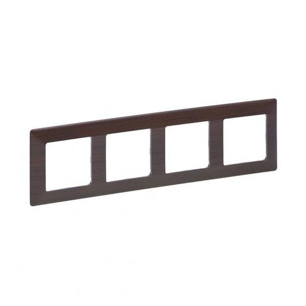 LEGRAND - ЧЕТВОРНА РАМКА VALENA LIFE 754174 ТЪМНО ДЪРВО