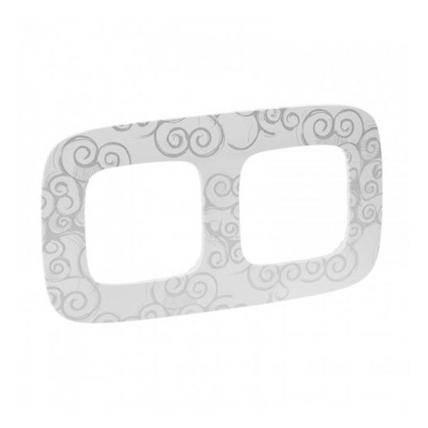 LEGRAND - ДВОЙНА РАМКА ALLURE 754342 НАРЦИС/ХРОМ