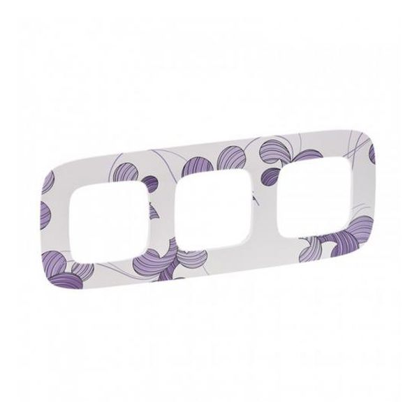 LEGRAND - ТРОЙНА РАМКА ALLURE 754363 ФЛОРА