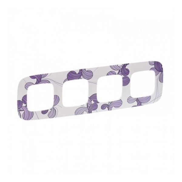 LEGRAND - ЧЕТВОРНА РАМКА ALLURE 754364 ФЛОРА