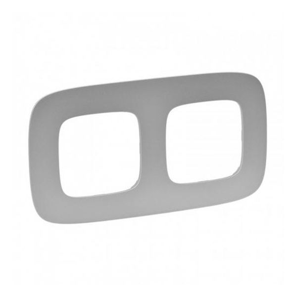 LEGRAND - ДВОЙНА РАМКА ALLURE 754392 АЛУМИНИЙ