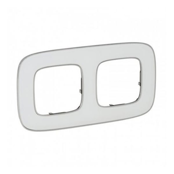 LEGRAND - ДВОЙНА РАМКА ALLURE 754422 БЯЛО ОГЛЕДАЛО
