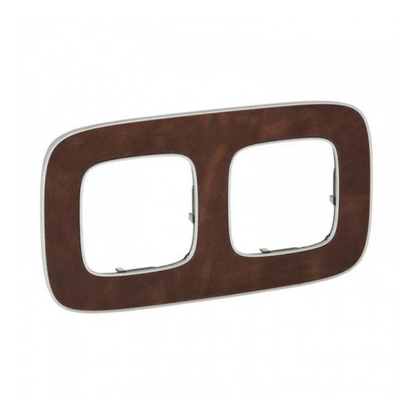 LEGRAND - ДВОЙНА РАМКА ALLURE 754452 КОЖА