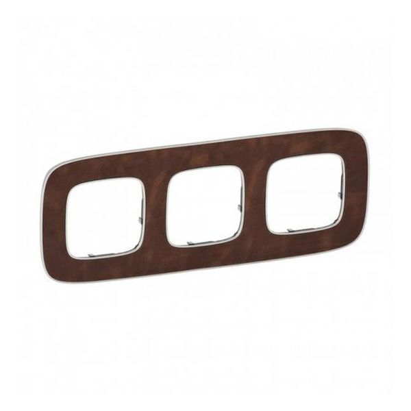 LEGRAND - ТРОЙНА РАМКА ALLURE 754453 КОЖА