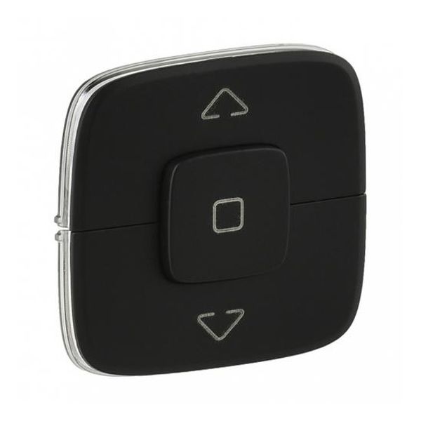 LEGRAND - 755148 ЛИЦЕВ ПАНЕЛ ЗА КЛЮЧ/БУТОН ЗА УПРАВЛЕНИЕ НА ЩОРИ VALENA ALLURE ЧЕРЕН