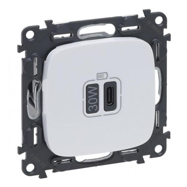 LEGRAND - РОЗЕТКА USB ЗА ЗАРЕЖДАНЕ ТИП C POWER DELIVERY 30W ЦВЯТ БЯЛ VALENA ALLURE (КОМПЛЕКТ С МЕХАНИЗЪМ) LEGRAND 755506