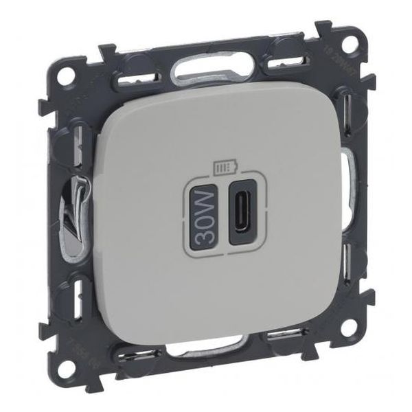 LEGRAND - РОЗЕТКА USB ЗА ЗАРЕЖДАНЕ ТИП C POWER DELIVERY 30W ЦВЯТ ПЕРЛА VALENA ALLURE (КОМПЛЕКТ С МЕХАНИЗЪМ) LEGRAND 755510