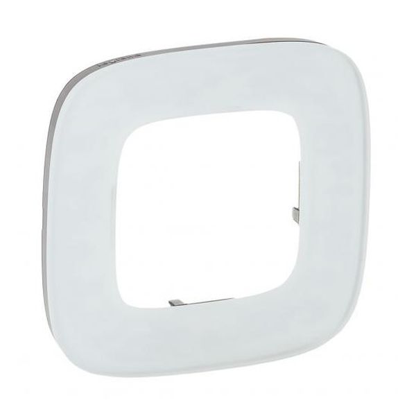 LEGRAND - ЕДИНИЧНА РАМКА ALLURE 755541 БЯЛО СТЪКЛО
