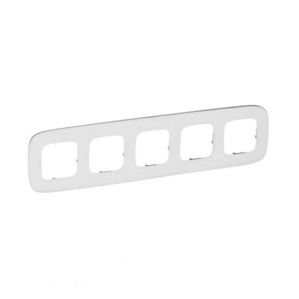 LEGRAND - ПЕТОРНА РАМКА ALLURE 755545 БЯЛО СТЪКЛО