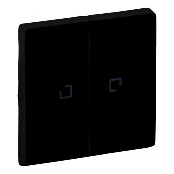 LEGRAND - ЛИЦЕВ ПАНЕЛ ЗА СЕРИЕН КЛЮЧ/БУТОН С ИНДИКАЦИЯ ЦВЯТ ЧЕРЕН VALENA LIFE 756222