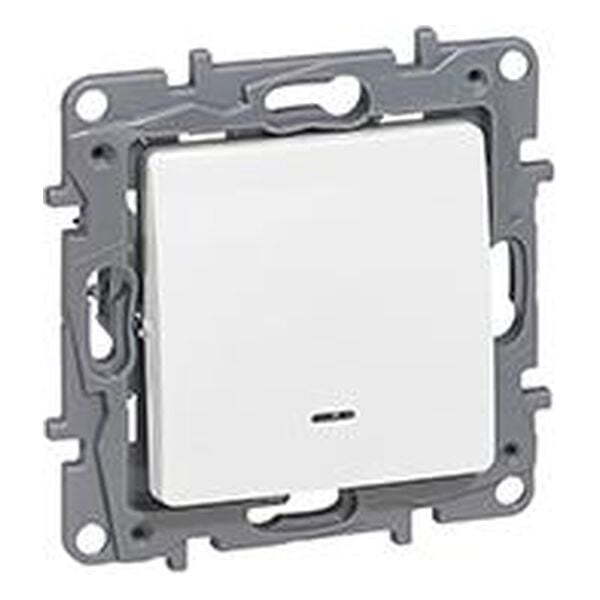 LEGRAND - 764522 БУТОН С ПОДСВЕТКА LED ЦВЯТ БЯЛ NILOE
