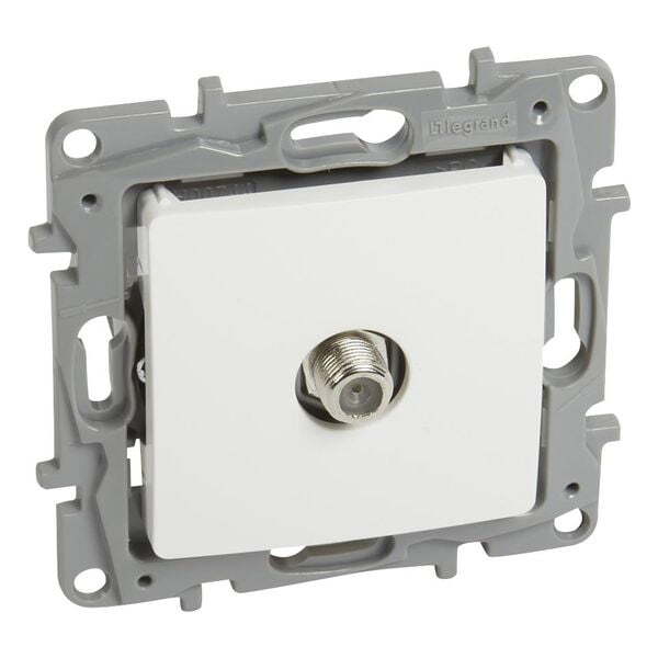 РОЗЕТКА TV ТИП F-F КОНЕКТОР 1DB ЦВЯТ БЯЛ NILOE LEGRAND