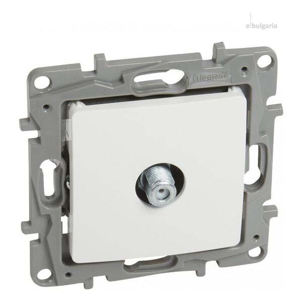 LEGRAND - РОЗЕТКА TV ТИП F КОНЕКТОР 1DB ЦВЯТ БЯЛ NILO 764550