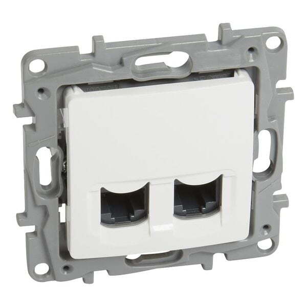 LEGRAND - 764574 NILOE РОЗЕТКА 2XRJ45 UTP КАТ.6 БЯЛО