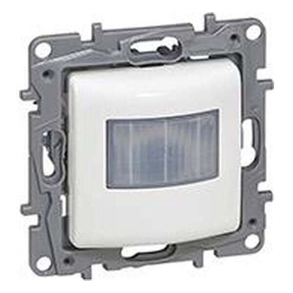ДАТЧИК ЗА ДВИЖЕНИЕ 0-50W LED 0-150VA ВСИЧКИ ТРАФОВЕ 0-400W 230V (ИЗИСКВА НЕУТРАЛА) ЦВЯТ БЯЛ NILOE LEGRAND